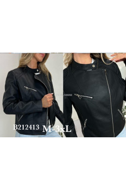 Kurtki skórzane damskie (M-3XL) 2413