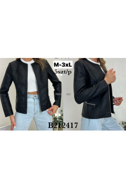 Kurtki skórzane damskie (M-3XL) 2417