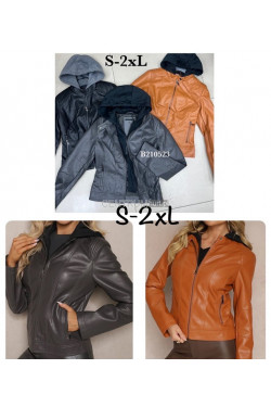 Kurtki skórzane damskie (S-2XL) B210523