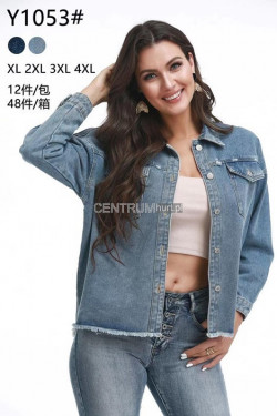 Kurtka jeansowa damska (XL-4XL) Y1053