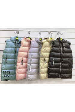 Kurtki kamizelki damskie (S-2XL) 2243