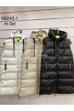 Kurtki kamizelki damskie (M-3XL) 58243-1