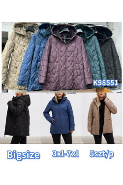 Kurtki damskie przejściowe (3XL-7XL) K98551