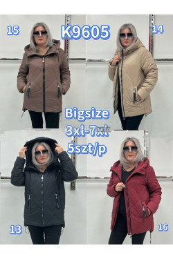 Kurtki damskie przejściowe (3XL-7XL) K9605