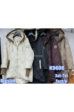 Kurtki damskie przejściowe (3XL-7XL) K9608