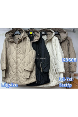 Kurtki damskie przejściowe (3XL-7XL) K9608
