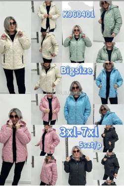Kurtki damskie przejściowe (3XL-7XL) K960401