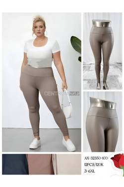 Leginsy skórzane damskie (3XL-6XL) AX-32350-100