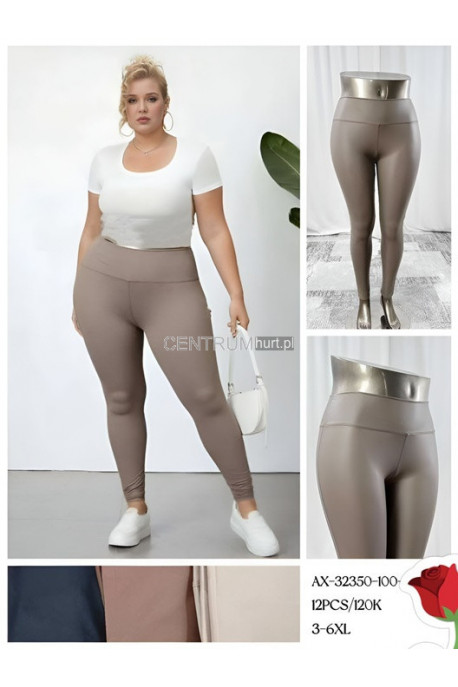 Leginsy skórzane damskie (2XL-5XL) 1