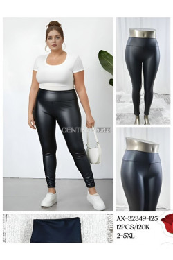 Leginsy skórzane damskie (2XL-5XL) AX-32349-125