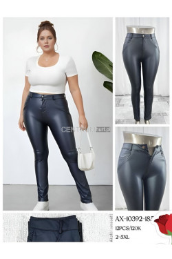 Spodnie skórzane damskie (2XL-5XL) AX-10392-185