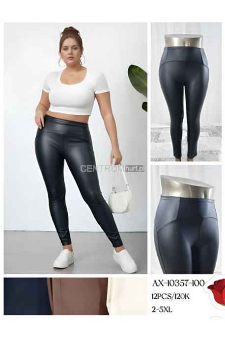 Leginsy skórzane damskie (2XL-5XL) 1