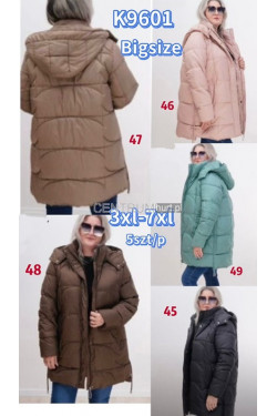 Kurtki damskie przejściowe (3XL-7XL) K9601
