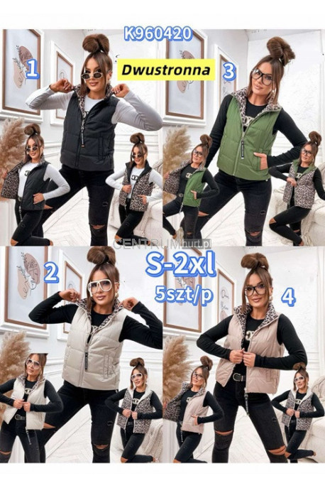 Kurtki kamizelki damskie (S-2XL) 1