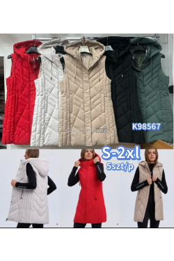 Kurtki kamizelki damskie (S-2XL) K98567