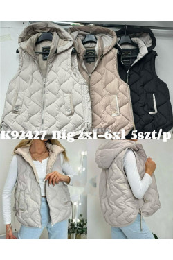 Kurtki kamizelki damskie (2XL-6XL) K92427