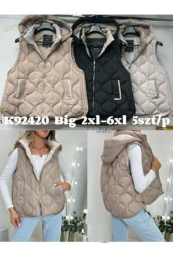 Kurtki kamizelki damskie (2XL-6XL) K92420
