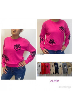 Sweter damski (L-2XL) AL59