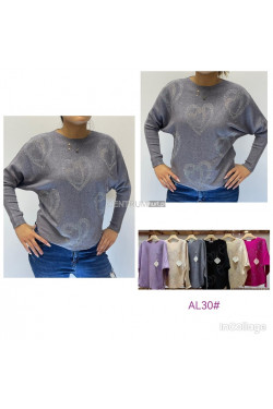 Sweter damski (L-2XL) AL30