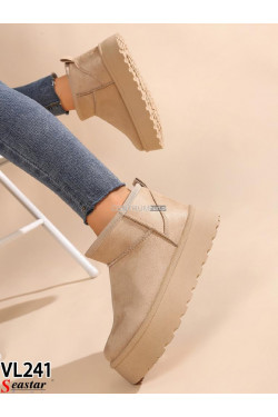 Buty damskie zimowe(36-41) VL241 beige