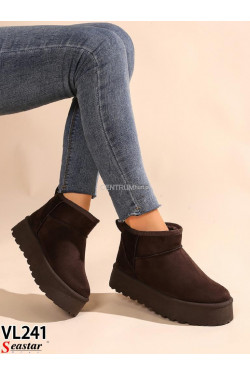 Buty damskie zimowe(36-41) VL241 Brown
