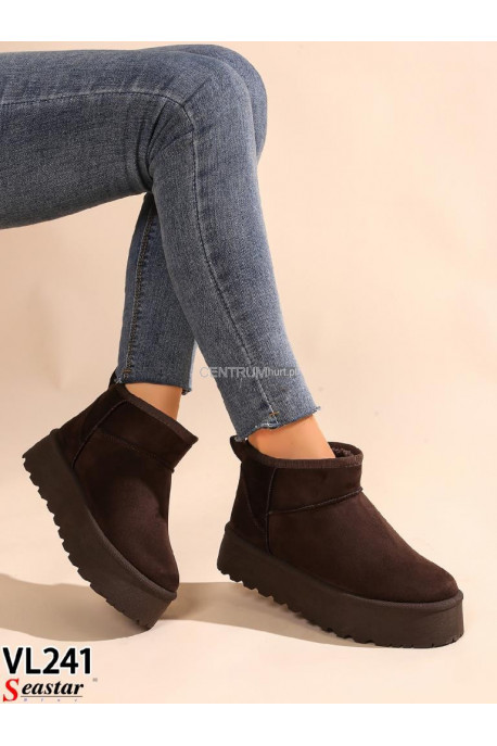 Buty damskie zimowe(36-41) VL241 beige