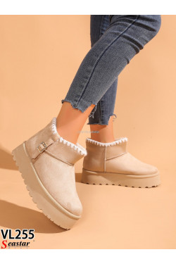 Buty damskie zimowe(36-41) VL255 beige