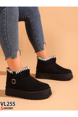 Buty damskie zimowe(36-41) VL255 Black