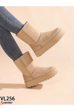 Buty damskie zimowe(36-41) VL256 Beige