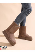 Buty damskie zimowe(36-41) VL255 Camel