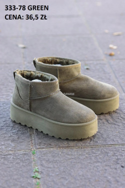 Buty damskie zimowe(36-41) 333-78 Green
