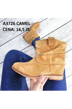 Buty damskie jesienne (36-41) A3726 Camel