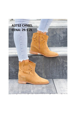 Buty damskie jesienne (36-41) A3732 Camel