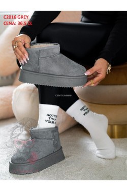 Buty damskie zimowe(36-41) C2016 Grey