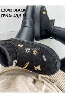 Buty damskie zimowe(36-41) C2041 Black