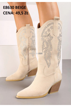 Buty damskie jesienne (36-41) E8630 Beige