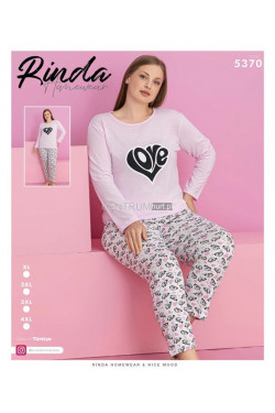 Piżama damska Turecka (XL-4XL) 5370