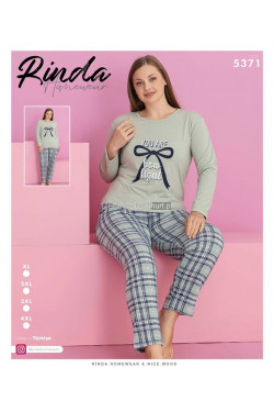 Piżama damska Turecka (XL-4XL) 5371
