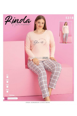 Piżama damska Turecka (XL-4XL) 5318