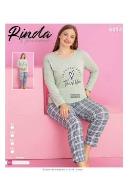 Piżama damska Turecka (XL-4XL) 5324