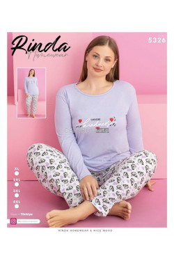 Piżama damska Turecka (XL-4XL) 5326
