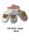Buty damskie domowe (36-41) HB-6628