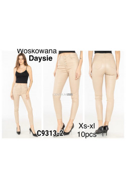 Spodnie skórzane damskie (XS-XL) C9313-2