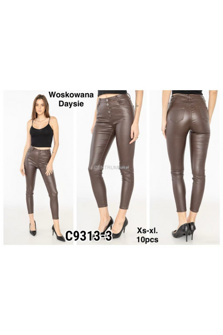 Spodnie skórzane damskie (XS-XL) 2