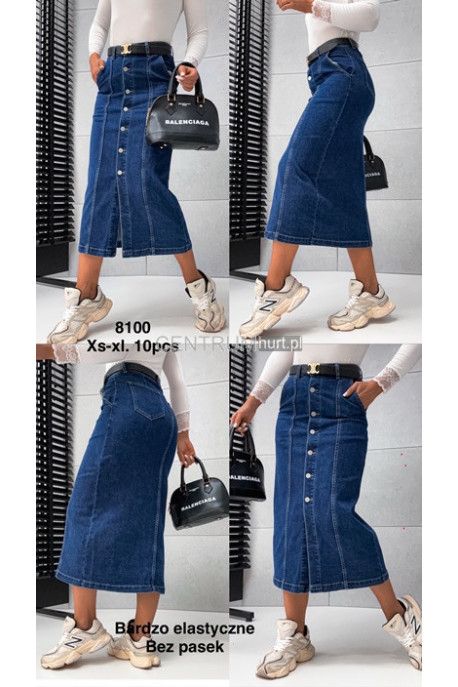 Spódnica jeansowa damska (XS-XL) 2