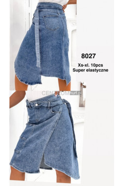 Spódnica jeansowa damska (XS-XL) 8027