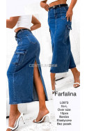 Spódnica jeansowa damska (XS-XL) 2