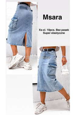 Spódnica jeansowa damska (XS-XL) 7351