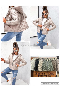 Kurtki damskie dwustrona przejściowe (3XL-7XL) BH2516BIG
