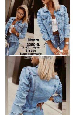 Kurtki jeansowe damskie (XL-6XL) 2290-5